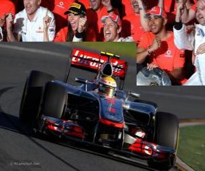 yapboz Lewis Hamilton - McLaren - Melbourne, Avustralya Grand Prize (2012) (3 pozisyon)